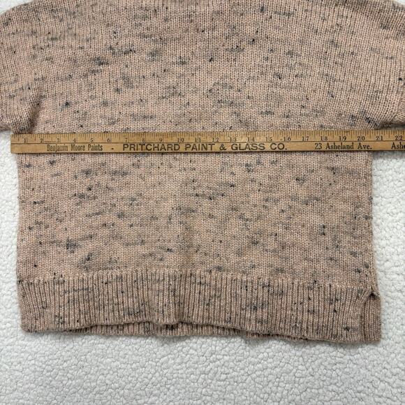 MADEWELL Half Zip Wool Blend Knit Sweater Size M Heathered Pink Popover Pullover - Picture 8 of 9